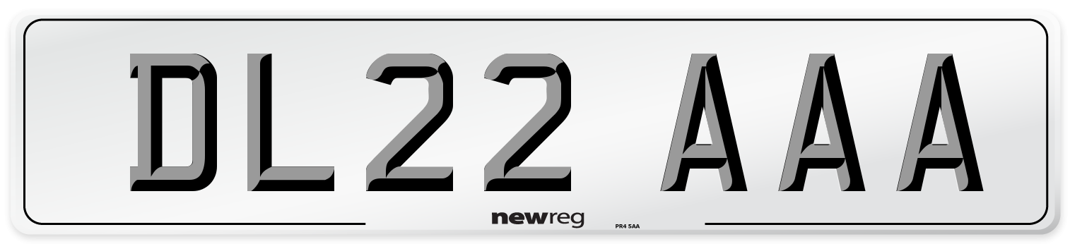 DL22 AAA Number Plate from New Reg